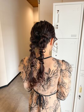 スリー バイ ザサロンフジサワ(THREE by the salon fujisawa) お呼ばれヘアセット