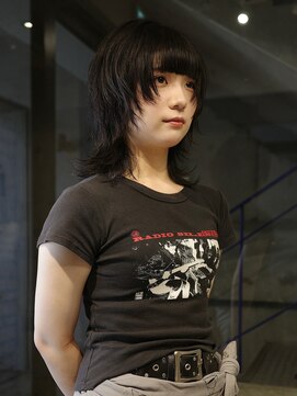 ネロ ヘアサロン 渋谷(NERO HAIR SALON) 【倉田真希】ウルフレイヤー　シャギー　グランジ　前髪あり