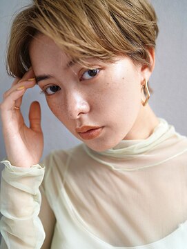 マルツ 銀座(maltu) ハンサムショート白髪髪質改善ことりベージュマッシュショート