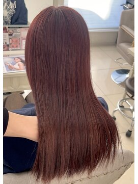 ベルバイグレイス(BELLE by grace) ダブルカラー　ワインレッド