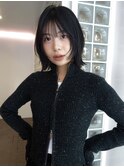 ラテグレージュ顔周りレイヤーボブ韓国巻き結べるレイヤーカット