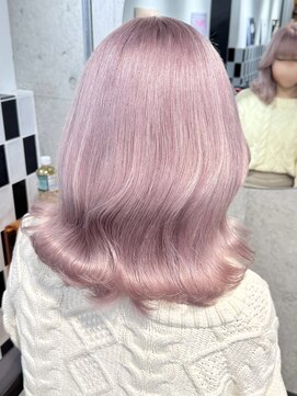 リル ラウム 原宿(LiL Raum) ホワイトピンクラベンダー♪/原宿/ブリーチ/レイヤーカット