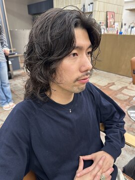 パークレーン アイス イヴェン(park lane ICI yeven) 20代30代40代パーマミディアムロングレイヤーカットブリーチなし