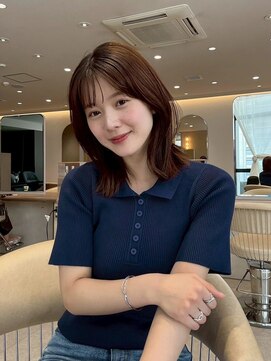 髪質改善＊ココアベージュロブ＊美髪【Zina南船橋】