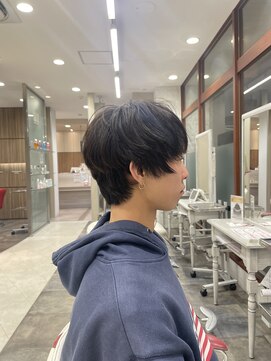 アース 福岡天神赤坂店(HAIR & MAKE EARTH) メンズ/ウルフ/ブリーチカラー/20代/メンズカット