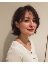 ハート 新子安店(HEART)&nbsp;着物ヘア/ダークアッシュ/ミディアムレイヤーカット/新子安