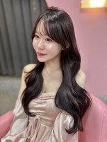 ボタン シブヤ(VOTAN SHIBUYA)&nbsp;ベージュ/韓国ヘア/渋谷/レイヤー/顔まわり/前髪