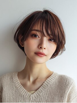 ロディーナコク 大口 新子安(rodina.coc) 着物ヘア/大人ガーリー/ダークアッシュ/似合わせカット/大口子安