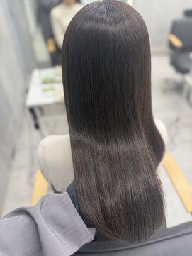 ジーナ 新宿(Zina) 髪質改善トリートメント/透明感カラー/オリーブベージュ