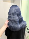 透明感ネイビーブルー
