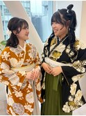 袴着付け/袴/卒業式着付け/着物/袴着付/袴ヘアセット/袴ヘア