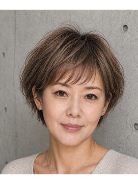 ラムデリカ(LUMDERICA) 40代、50代にオススメ白髪を活かすハイライトカラー