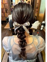 エイチエムヘアーホーム 池袋2号店(H M hair home)&nbsp;編み下ろし/編みおろし/ヘアセット/ヘアアレンジ/顔周りカット
