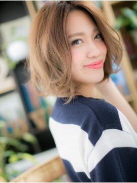 カバーヘア イヴ 戸頭店(COVER HAIR EVE) *+EVE戸頭+*…立体カラーで★小顔ウェーブミディa