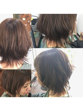 ヘアーショコラン(hair chocolan) ウルフレイヤーボブ