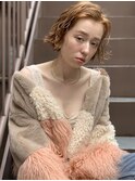 切りっぱなしボブ&リッジパーマ