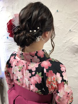 シエン 本店(CIEN) ＊CIEN 杉本希　袴×シニョンアレンジ