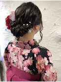 *CIEN 杉本希 袴×シニョンアレンジ