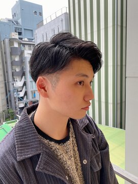 ロンド ストラーダ 心斎橋(Lond strada) 【津賀涼】お客様photo☆刈り上げグラ七三ショート☆