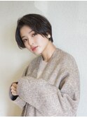 乾かすだけの簡単ショート☆20代30代40代小顔ハンサムショート