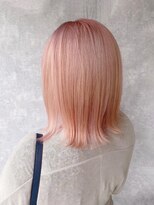 ブロッサム 池袋店(Blossom) ピンクベージュミルクティーベージュブリーチカラー池袋髪質改善