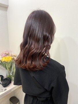 イオエ(ioe) 前髪/アンブレラカラー/こなれミディ/イメチェン/ウェーブパーマ