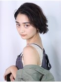 ★小顔愛されショート大人ガーリーチョコレートプリカールモード