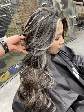 ラフ(LAFF) #バレイヤージュ#グレージュカラー#ボブウルフ#ココアベージュ