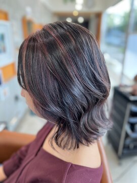 リアクト(React) ピンクハイライトミディウルフ