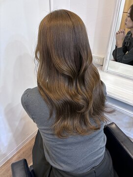 イオエ(ioe) 前髪/アンブレラカラー/こなれミディ/イメチェン/ウェーブパーマ