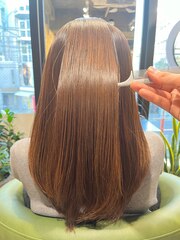 髪質改善/絹髪カラーロング