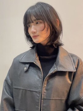 ロンド 表参道店(Lond) 顔型別ヘアスタイル特集 ボブウルフ 顔周りレイヤー