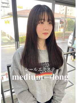 ヘアー アイス 御器所本店(HAIR ICI) 20代30代大人可愛いシールエクステナチュラルブラウンベージュ