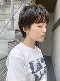 ベリーショートニュアンスパーマハンサムショート