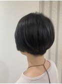 50代縮毛矯正毛 ハンサムショート 初刈り上げ メンズライク