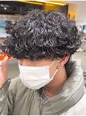 心斎橋プードルパーマスパイラルパーマフェードツイスパメンズ◎