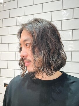ミスターマウントロックバーバーショップ(MR.MT.ROCK BARBER SHOP) ナチュラル　スパイラルパーマ　ロング