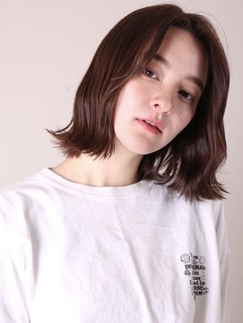 ヨファ ヘアー(YOFA hair) イメチェン似合わせカット20代30代40代外ハネレイヤーミディ0602