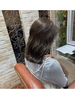 シャル 錦糸町(shalu) マットベージュ　ミディアムレイヤー