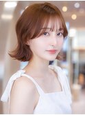 韓国レイヤー顔周りカット透明感カラー髪質改善艶髪シースルー