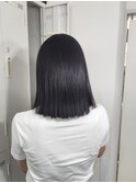 ぱつっと切りっぱなしボブ×水素髪質改善トリートメント