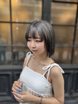 シャル 町田(shalu) 大人かわいい切りっぱなしボブ/10代20代30代