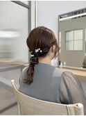 結婚式お呼ばれ×編み下ろしヘアアレンジ【金山】