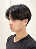 マッシュセンターパートスパイキーショートメンズカットmen's