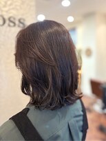 クロス(CROSS)&nbsp;40代50代 白髪染め／ローレイヤーボブ／ミセスヘア