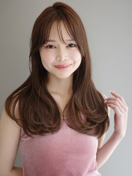 シア(sia) 顔まわりカット/心斎橋/マロンブラウン