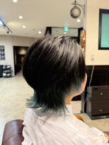 ルナバイルヴェール(LUNA by LeVert)&nbsp;個性派ウルフ/インナーカラーみどり