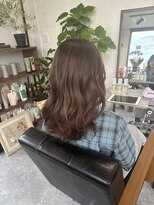 アンフィニ 延岡(Anfini)&nbsp;ブリーチ毛から髪質改善オリーブグレージュ