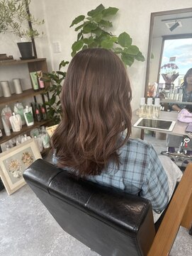 アンフィニ 延岡(Anfini) ブリーチ毛から髪質改善オリーブグレージュ