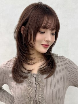 エジョン 八幡山店(Aejon) レイヤーカット/ワンホンスタイル/韓国ヘア/顔周りカット